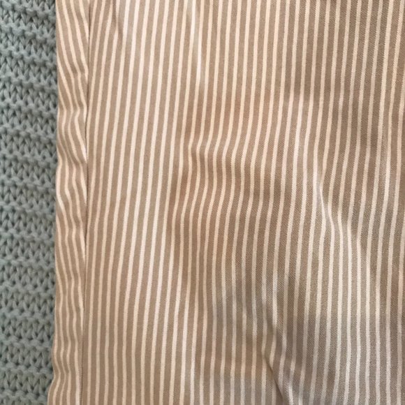 Beige/white pinstripe work pants, size S - Picture 2 of 3